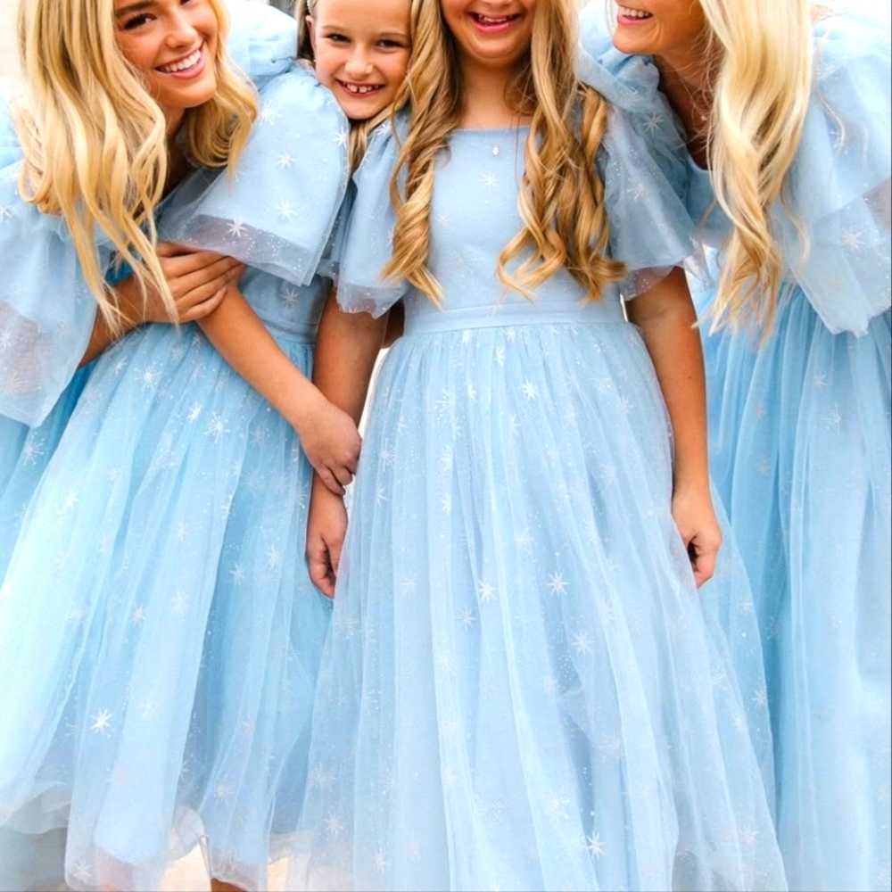 Ivy City Co Light Blue Starry Jayne Dress  XXL New With Tags